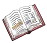 Decorative open book icon